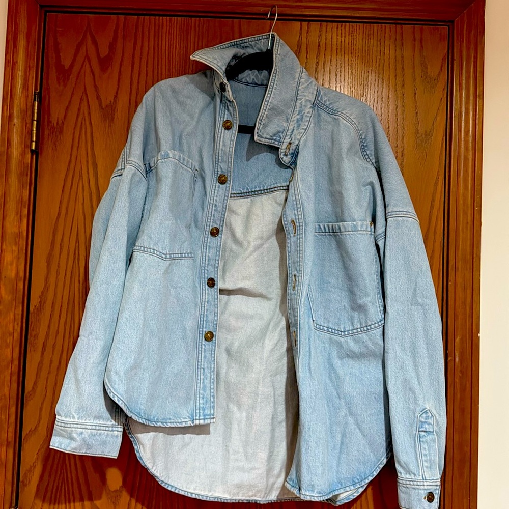 Oversized denim jacket